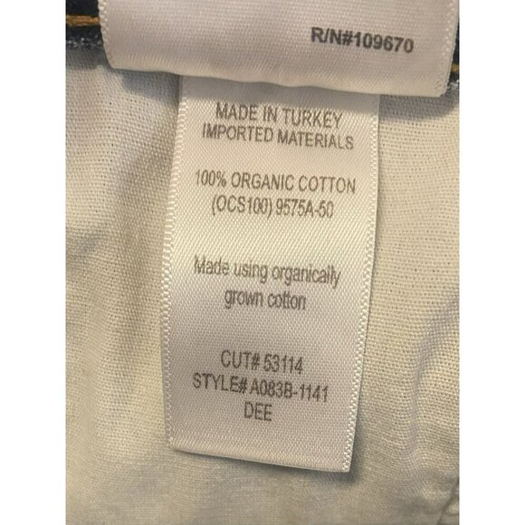 AGOLDE Dee High Rise Denim Cut Off Shorts Size 26 Distressed Side Slits Blue - Picture 9 of 10